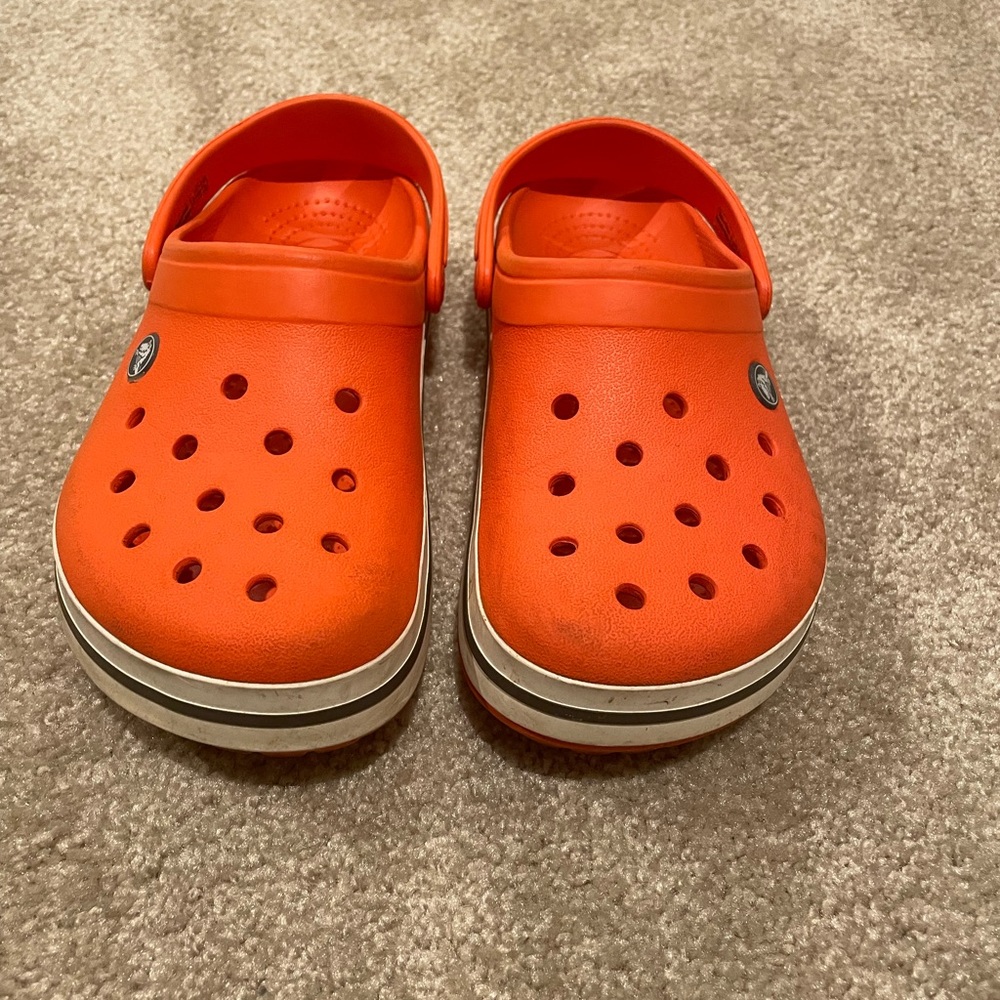 Orange Crocs